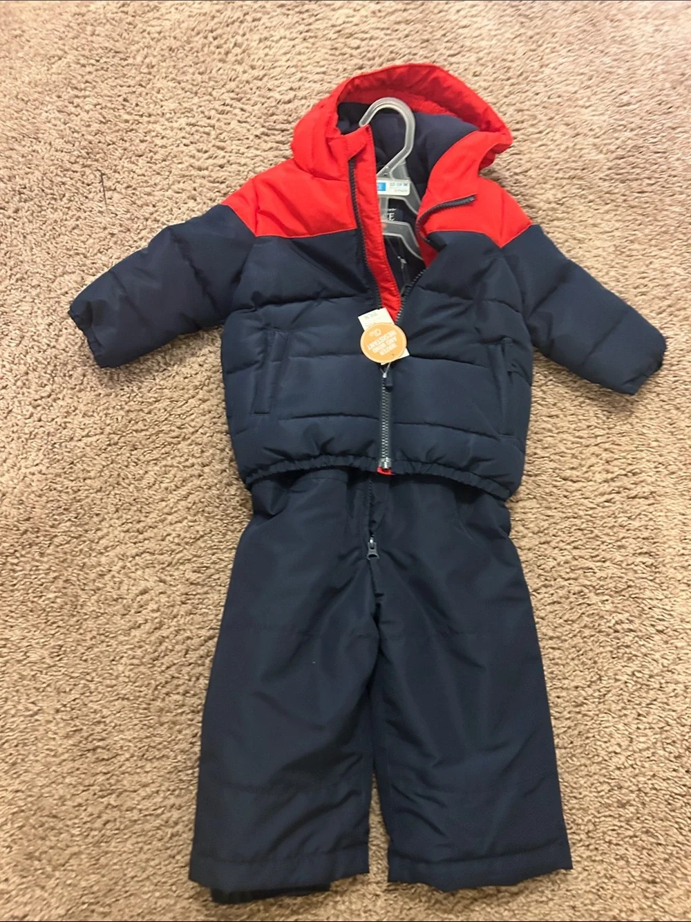The Children's Place Red and Navy Baby Jacket